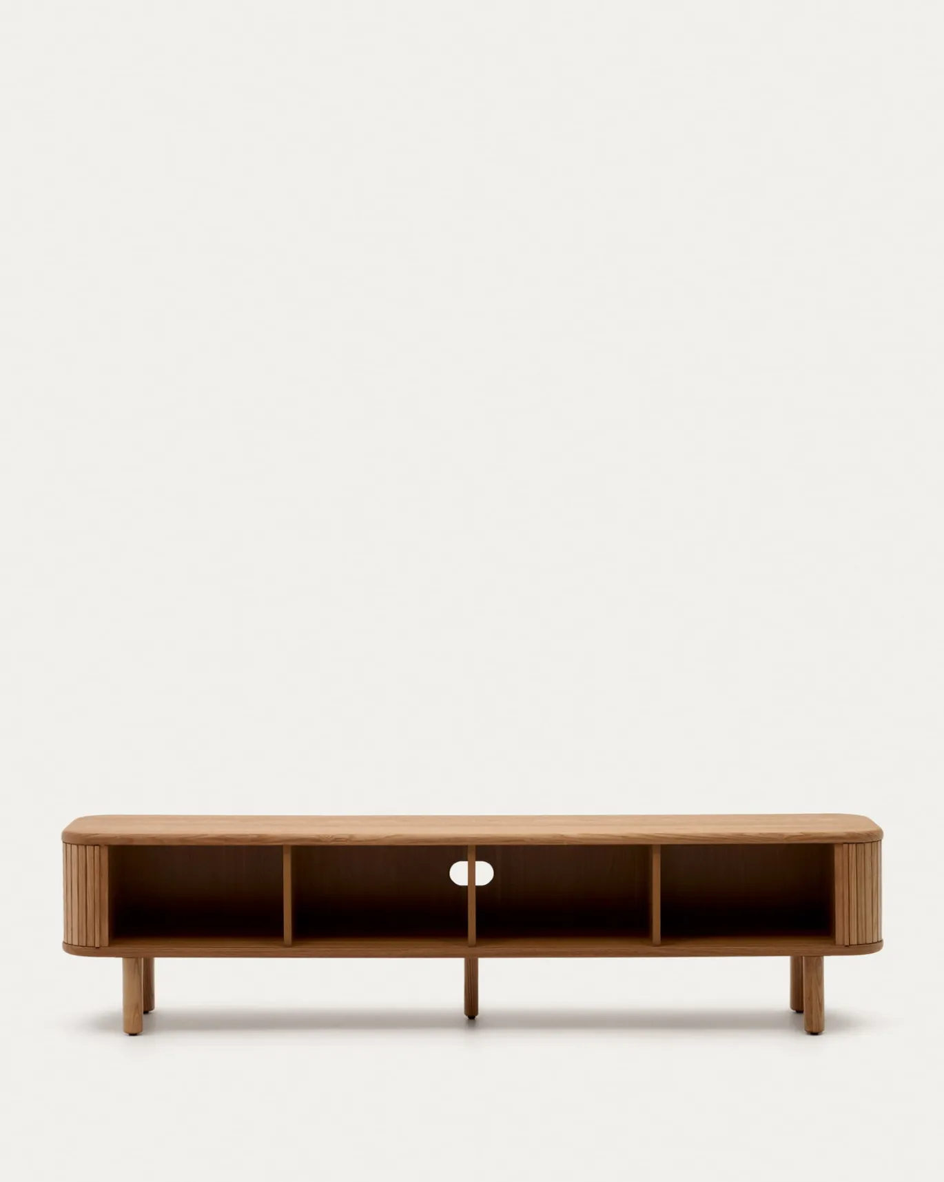 Kave Home Tv-meubel Mailen 2 Deuren Essenfineer Naturel 200x50cm
