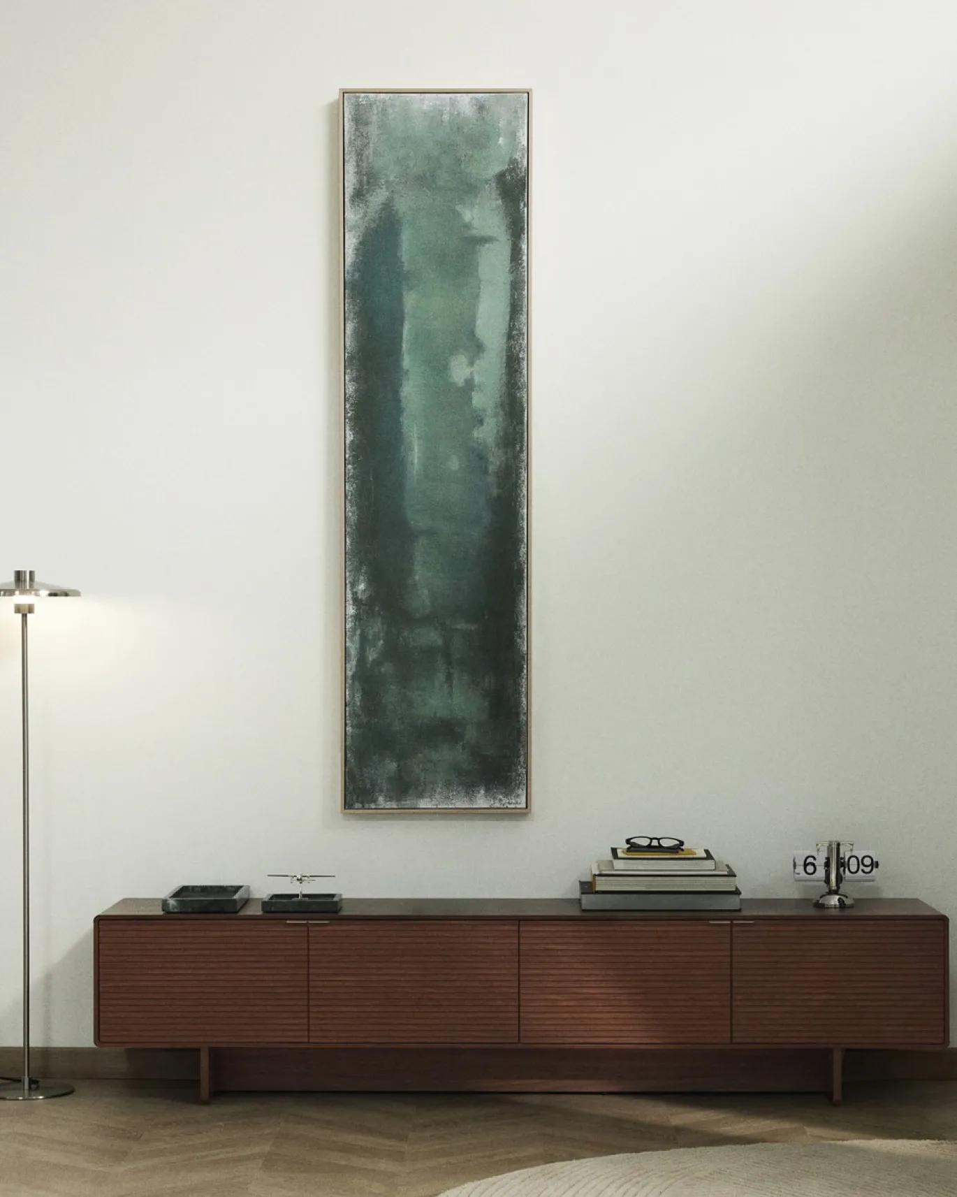 Kave Home Tv-meubel Norlen met 4 Deuren Walnootfineer 200x46cm
