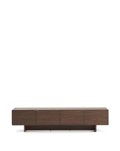 Kave Home Tv-meubel Norlen met 4 Deuren Walnootfineer 200x46cm