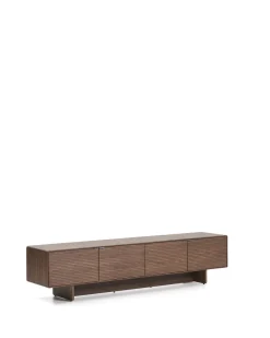 Kave Home Tv-meubel Norlen met 4 Deuren Walnootfineer 200x46cm