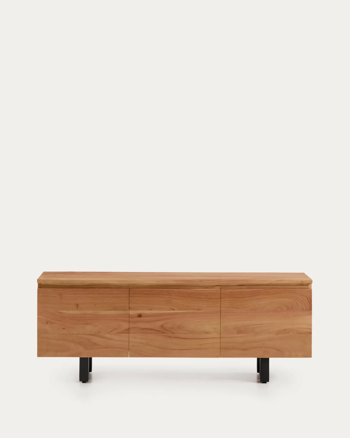 Kave Home Tv-meubel Uxue 3-deurs Acaciahout Naturel 150x58cm