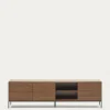 Kave Home Tv-meubel Vedrana 3 Deuren Walnoot 195x55cm