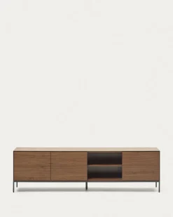 Kave Home Tv-meubel Vedrana 3 Deuren Walnoot 195x55cm