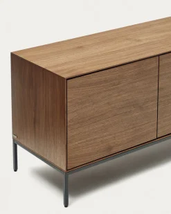 Kave Home Tv-meubel Vedrana 3 Deuren Walnoot 195x55cm