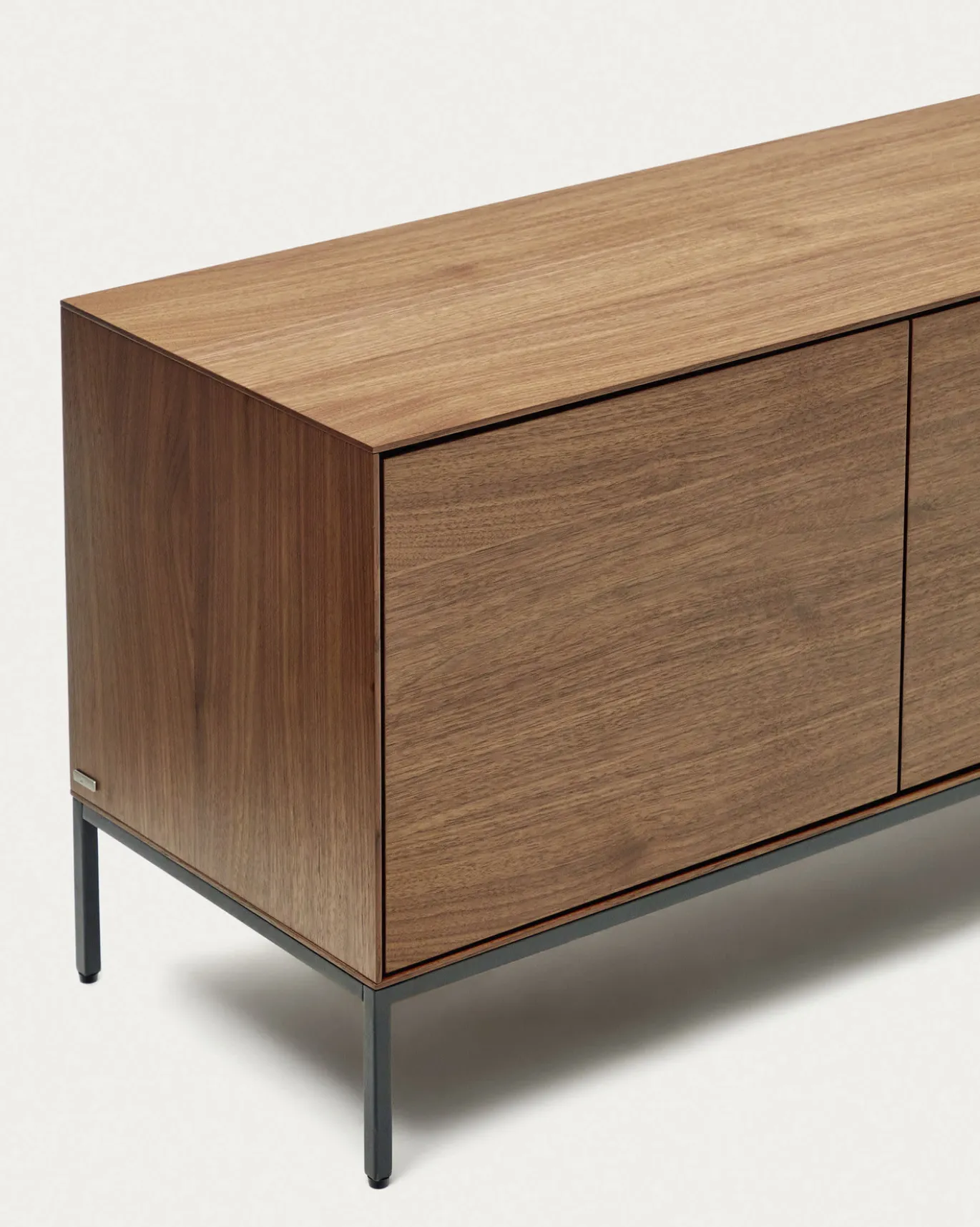 Kave Home Tv-meubel Vedrana 3 Deuren Walnoot 195x55cm