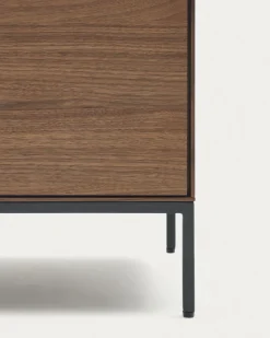 Kave Home Tv-meubel Vedrana 3 Deuren Walnoot 195x55cm