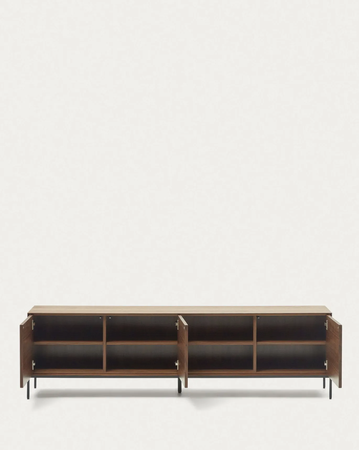 Kave Home Tv-meubel Vedrana 3 Deuren Walnoot 195x55cm