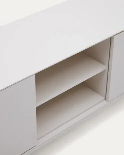 Kave Home Tv-meubel Vedrana 3 Deuren Wit 195x55cm