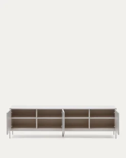 Kave Home Tv-meubel Vedrana 3 Deuren Wit 195x55cm