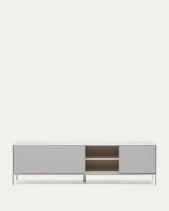 Kave Home Tv-meubel Vedrana 3 Deuren Wit 195x55cm
