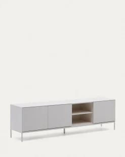Kave Home Tv-meubel Vedrana 3 Deuren Wit 195x55cm