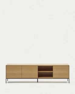 Kave Home Tv-meubel Vedrana 3 Deuren Eiken 195x55cm