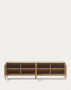 Kave Home Tv-meubel Vedrana 3 Deuren Eiken 195x55cm