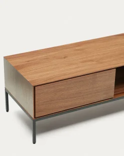 Kave Home Tv-meubel Vedrana 3 Laden Walnoot 195x35cm