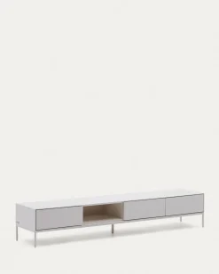 Kave Home Tv-meubel Vedrana 3 Laden Wit 195x35cm