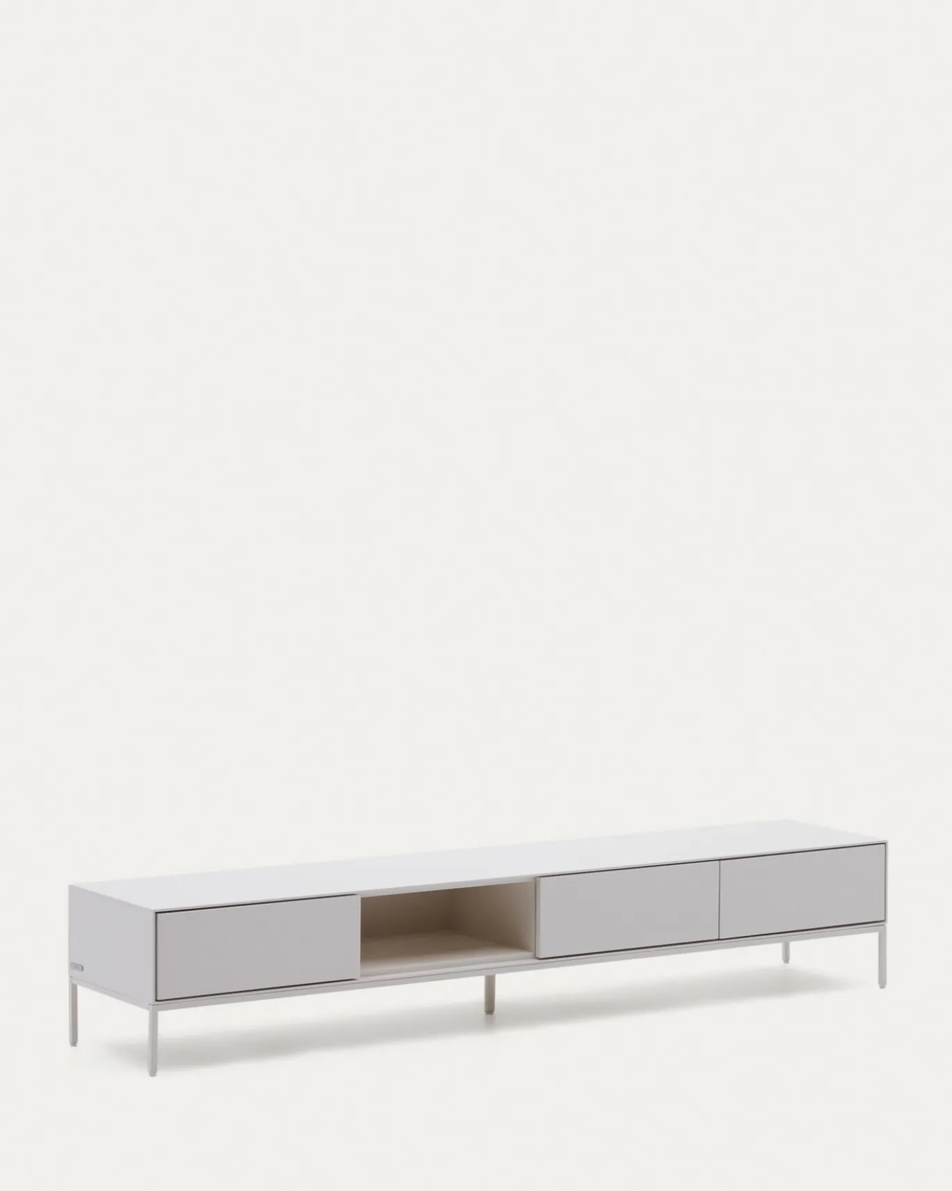 Kave Home Tv-meubel Vedrana 3 Laden Wit 195x35cm