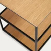 Kave Home Tv-meubel Yoana Eikenfineer Zwart 160x40cm