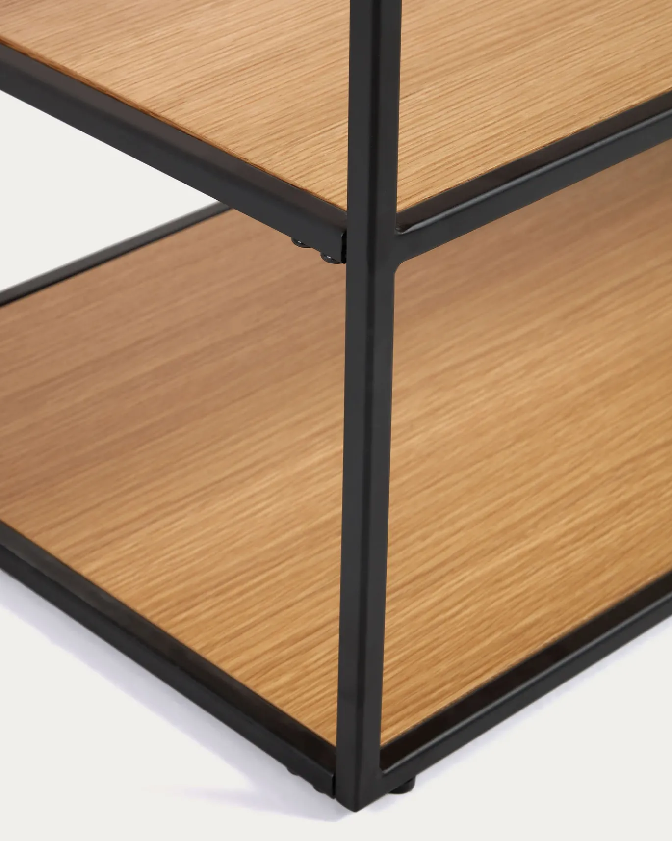 Kave Home Tv-meubel Yoana Eikenfineer Zwart 160x40cm