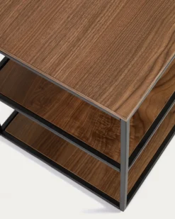 Kave Home Tv-meubel Yoana Walnootfineer Zwart 160x40cm
