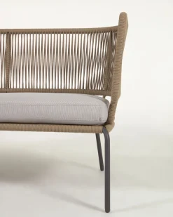 Kave Home Tweezitsbank Nadin Beige Koord 135cm