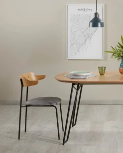 Kave Home Uitschuifbare Eettafel Novac Ovaal 140 (220)x90cm