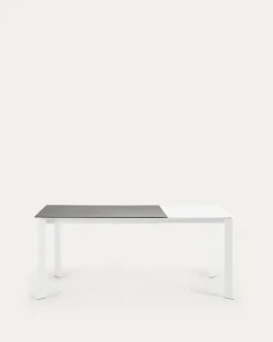 Kave Home Uitschuifbare Keramische Tafel Axis Grijs 120-180cm