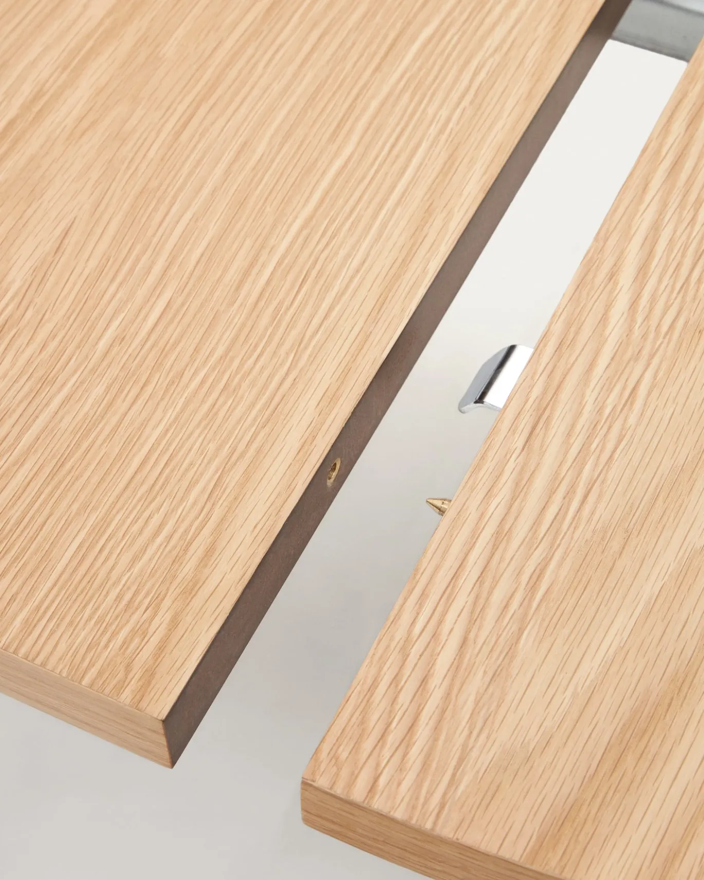 Kave Home Uitschuifbare Ronde Tafel Montuiril Eikenfineer Grijs Ø120 (200)cm