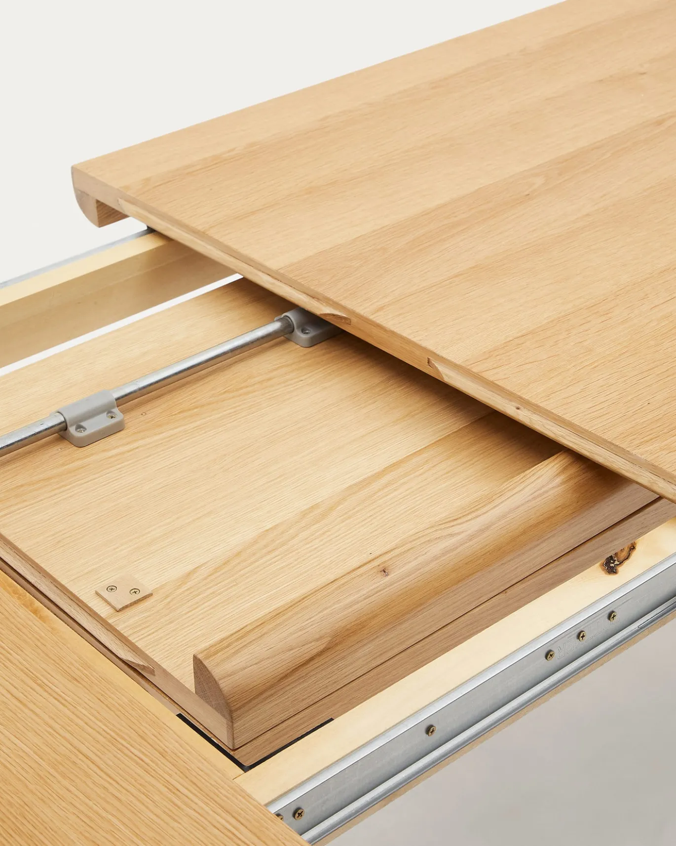 Kave Home Uitschuifbare Tafel Jondal Massief Eikenhout 200-280cm