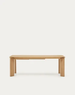 Kave Home Uitschuifbare Tafel Jondal Massief Eikenhout 200-280cm