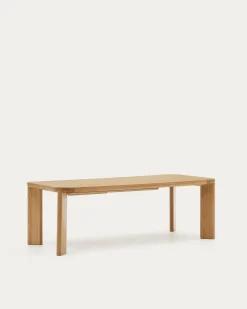 Kave Home Uitschuifbare Tafel Jondal Massief Eikenhout 200-280cm