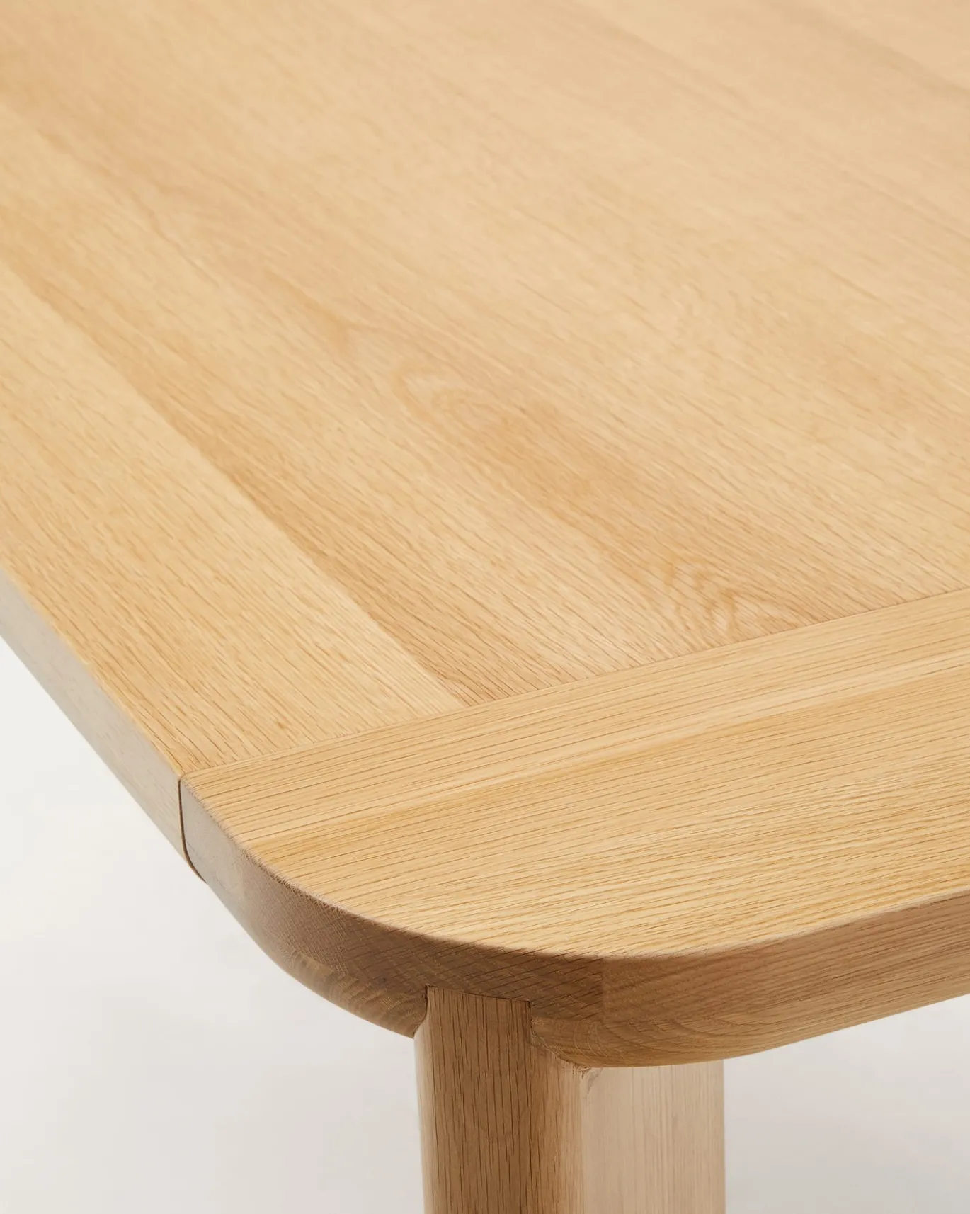Kave Home Uitschuifbare Tafel Jondal Massief Eikenhout 200-280cm