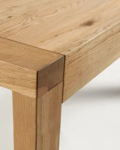 Kave Home Uitschuifbare Tafel Briva Eikenfineer Naturel 180 (230)x90cm