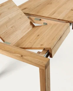 Kave Home Uitschuifbare Tafel Briva Eikenfineer Naturel 180 (230)x90cm