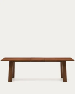 Kave Home Uitschuifbare Tafel Arlen Eikenhout Walnoot 200 (250)x95cm