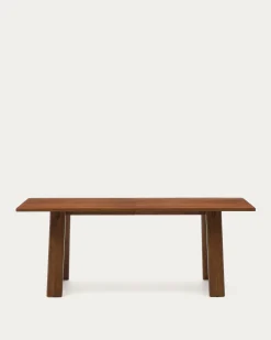 Kave Home Uitschuifbare Tafel Arlen Eikenhout Walnoot 200 (250)x95cm