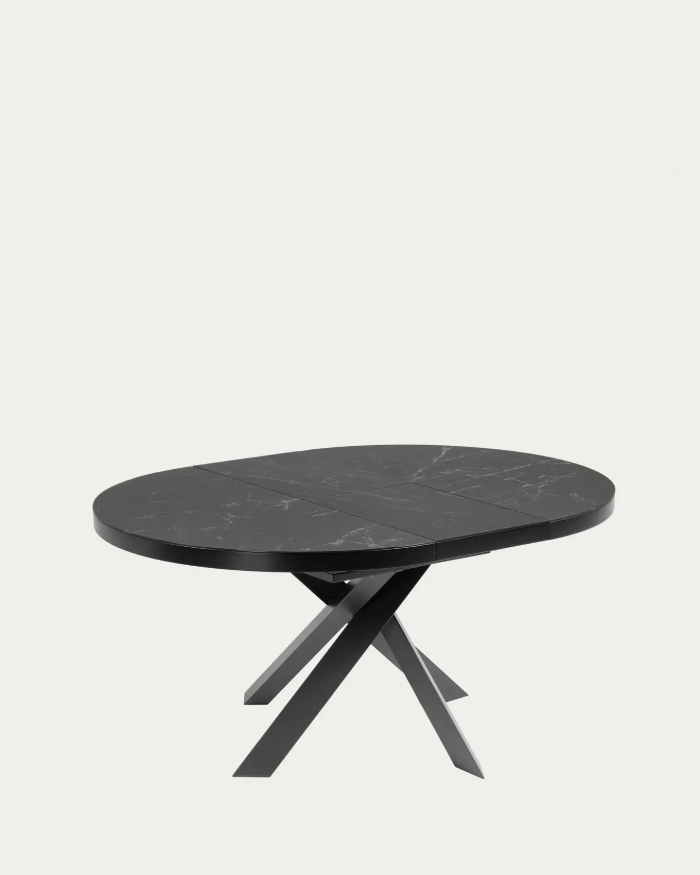 Kave Home Uitschuifbare Tafel Milian Rond Ø120 (200)x75cm
