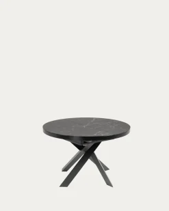 Kave Home Uitschuifbare Tafel Milian Rond Ø120 (200)x75cm