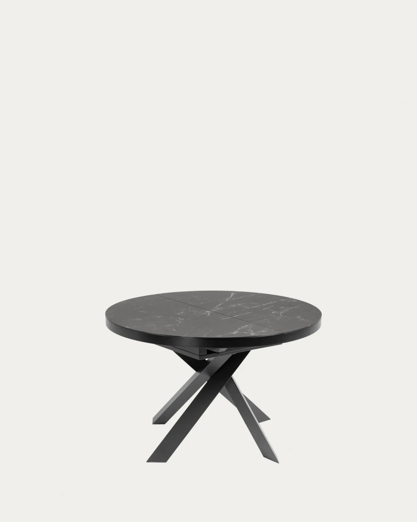 Kave Home Uitschuifbare Tafel Milian Rond Ø120 (200)x75cm