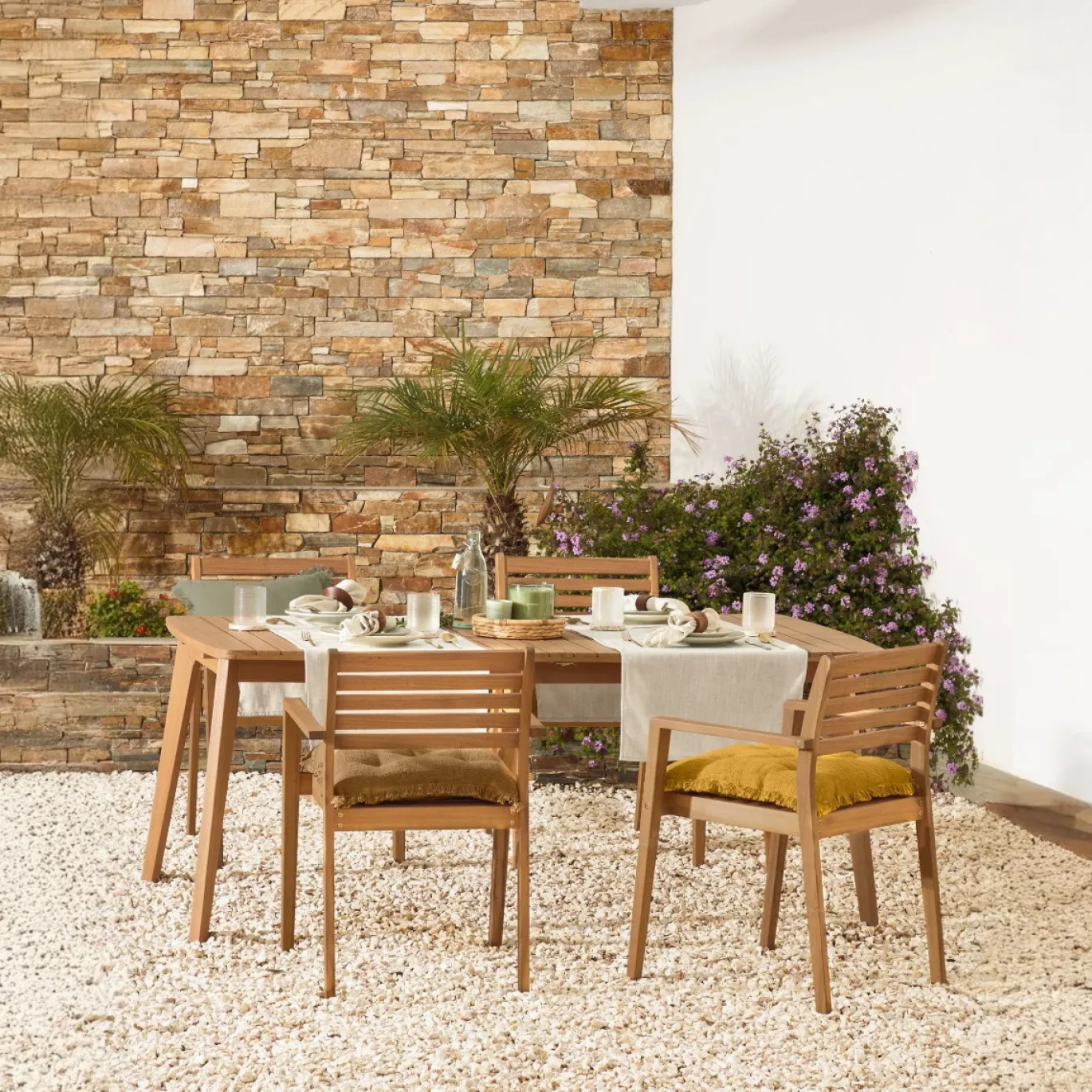 Kave Home Uitschuifbare Tafel Hanzel Massief Eucalyptushout 183-240cm