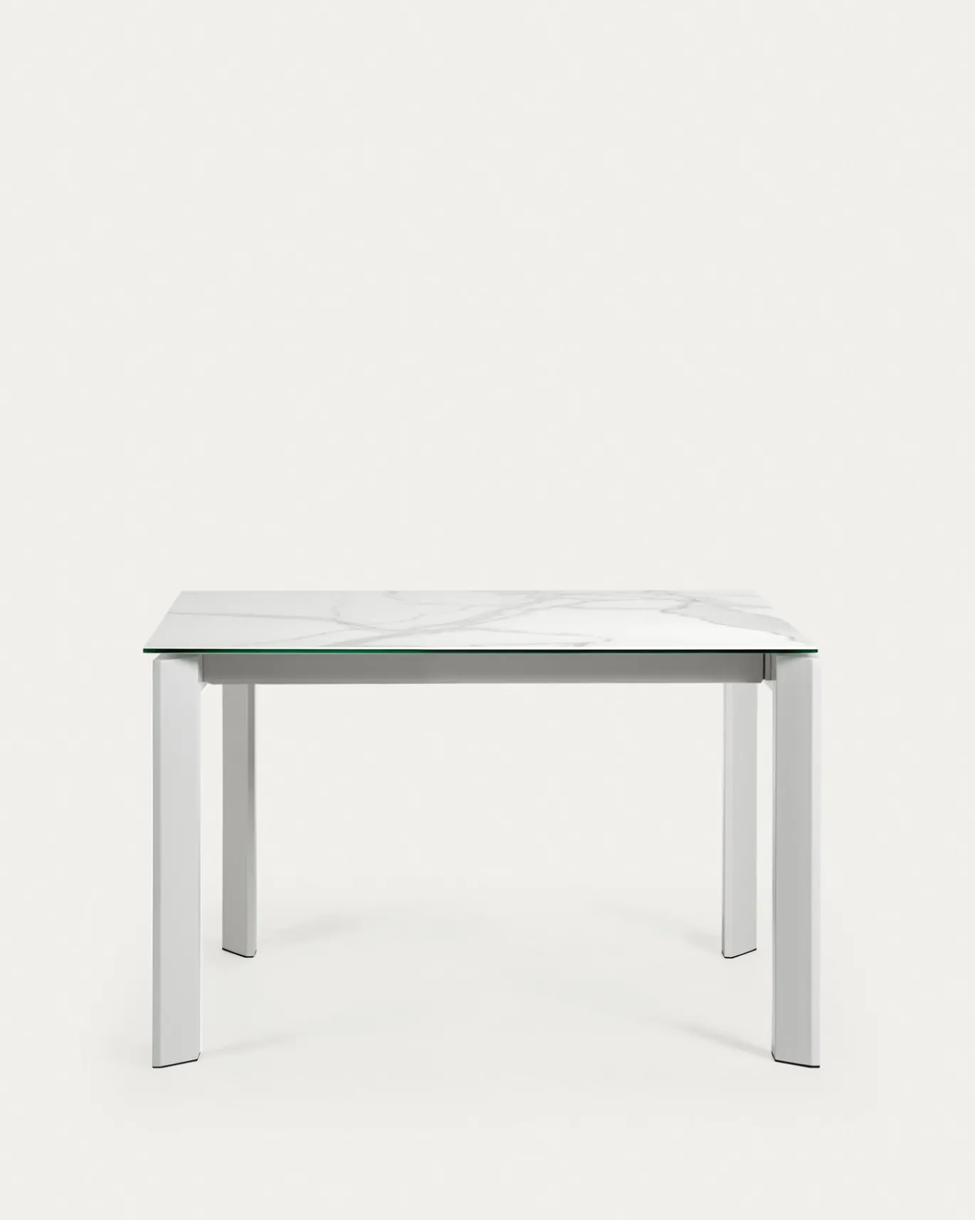 Kave Home Uitschuifbare Tafel Axis Porselein met Grijs Poten 120 (180)cm