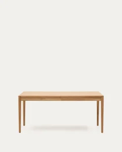 Kave Home Uitschuifbare Tafel Lenon Eikenfineer Naturel 160(200)x90cm