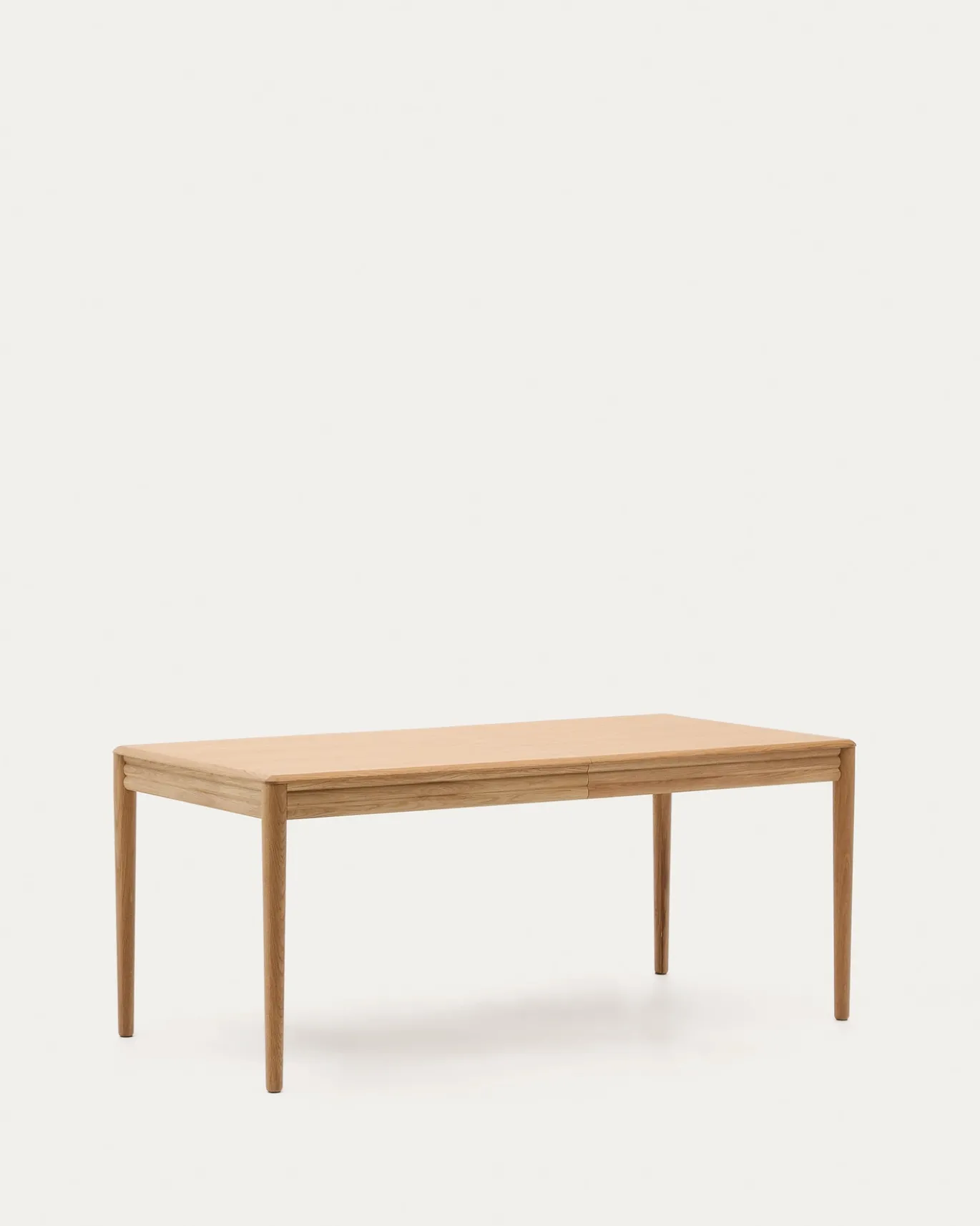 Kave Home Uitschuifbare Tafel Lenon Eikenfineer Naturel 160(200)x90cm