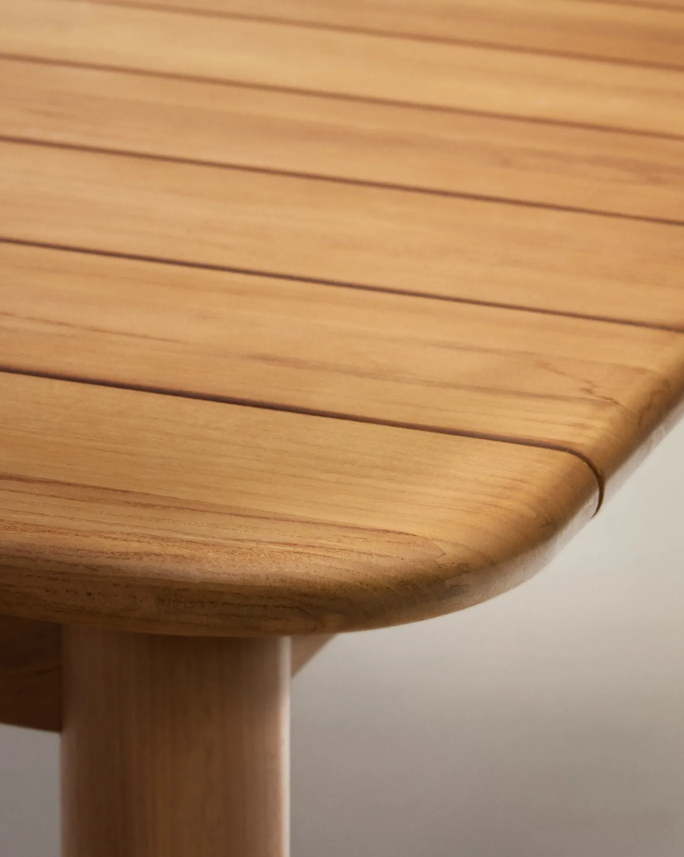 Kave Home Uitschuifbare Tuintafel Turqueta Massief Teakhout 220 (294)x100cm