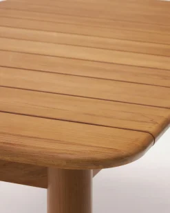 Kave Home Uitschuifbare Tuintafel Turqueta Massief Teakhout 220 (294)x100cm