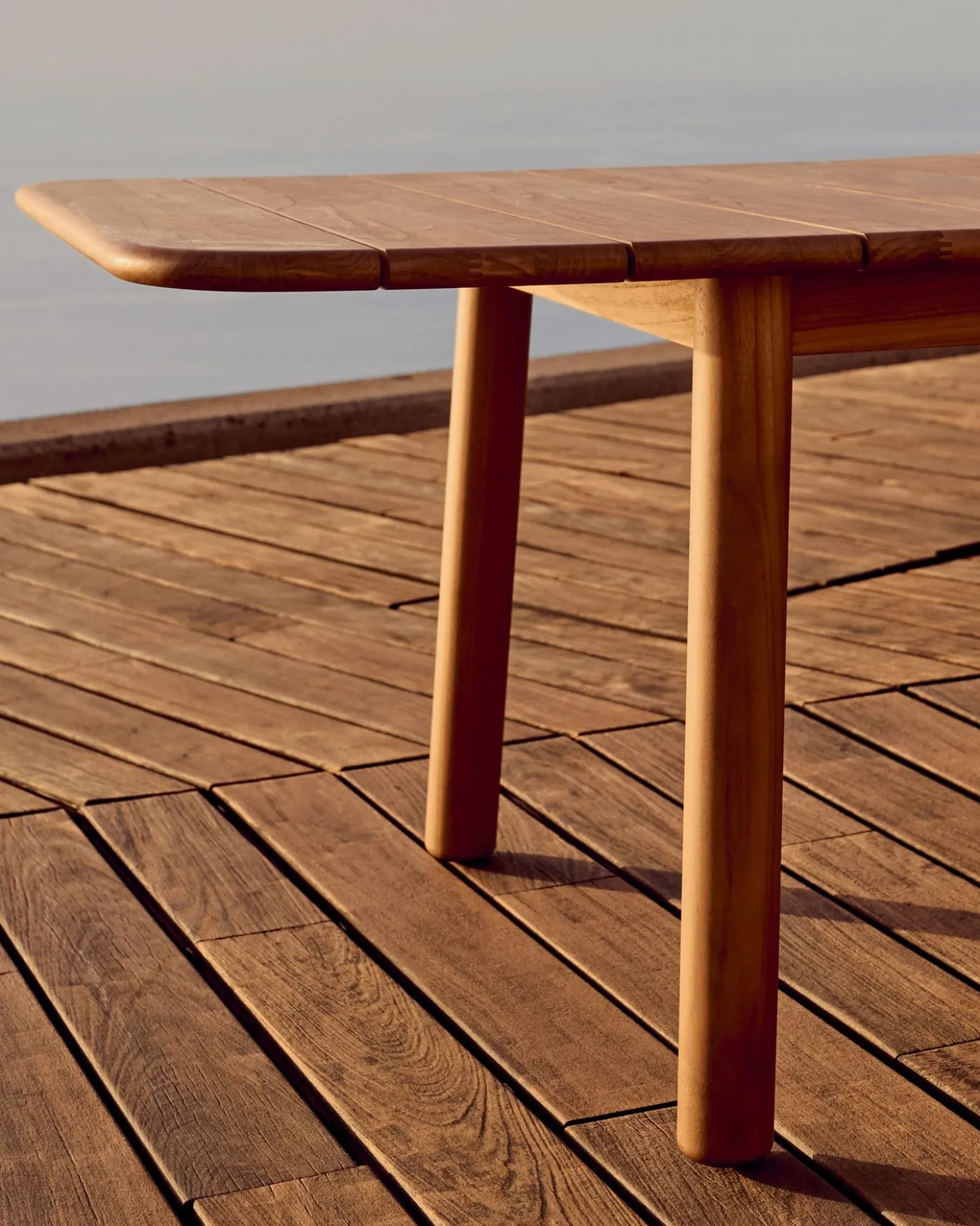 Kave Home Uitschuifbare Tuintafel Turqueta Massief Teakhout 220 (294)x100cm