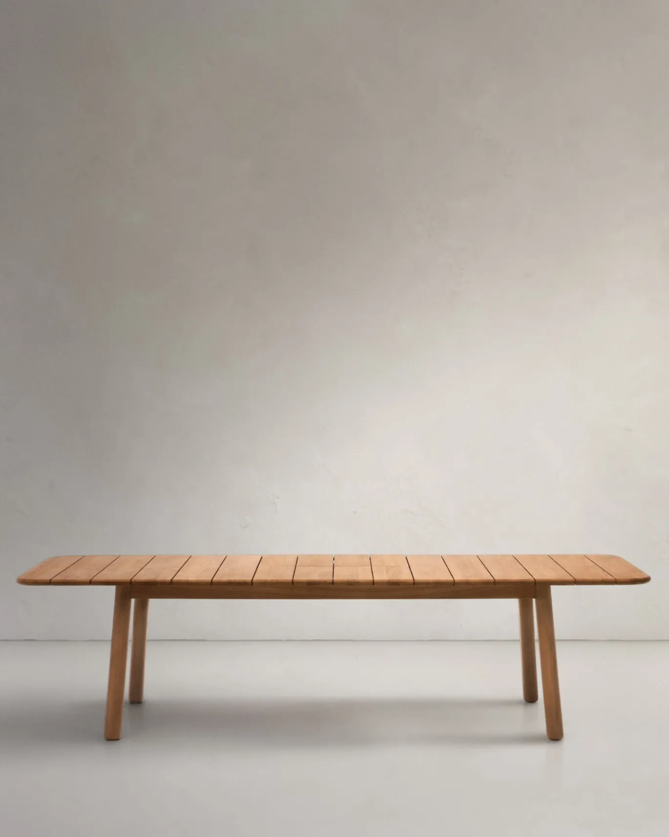 Kave Home Uitschuifbare Tuintafel Turqueta Massief Teakhout 220 (294)x100cm