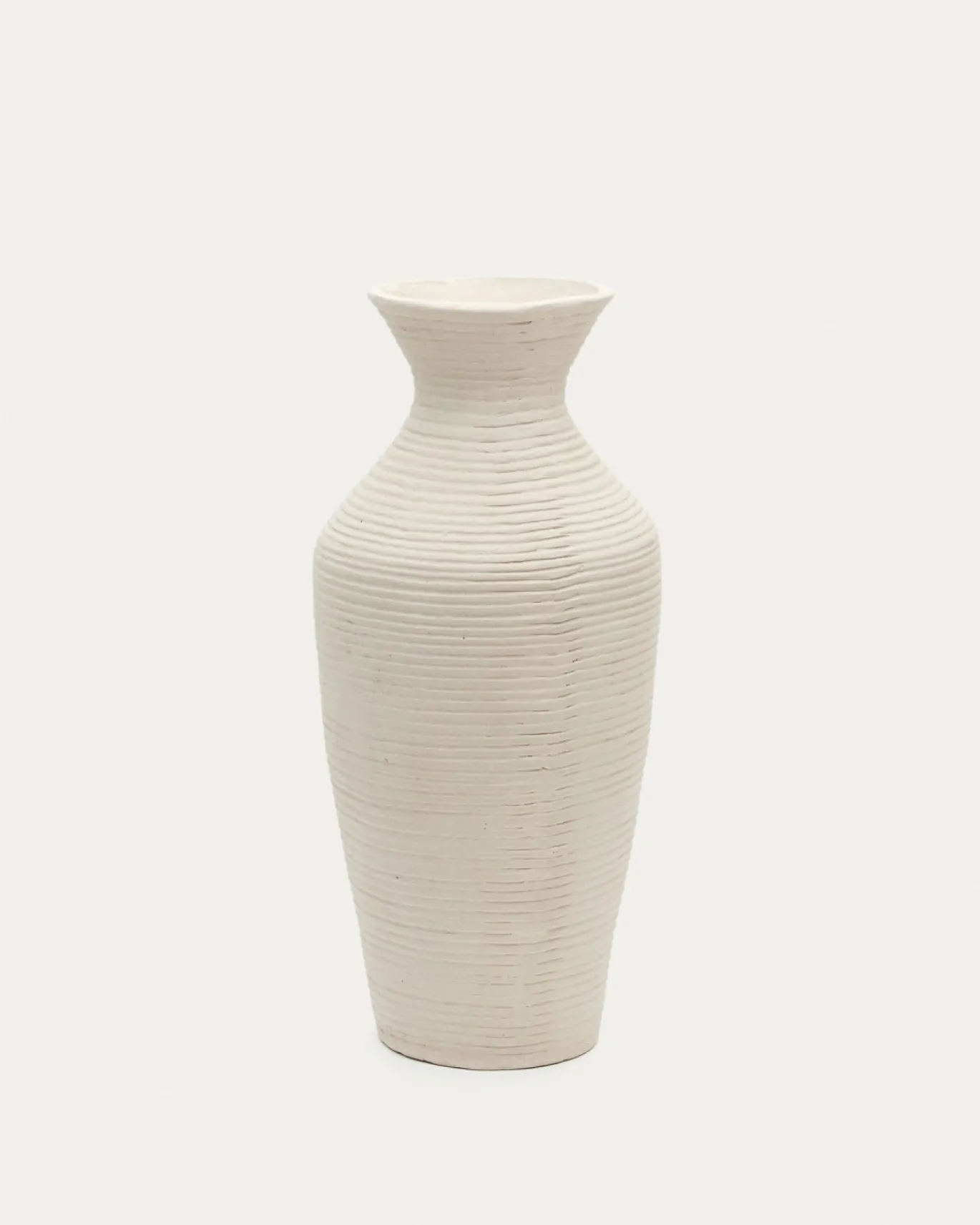 Kave Home Vaas Pria Wit Papier-Maché 72cm
