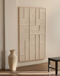 Kave Home Vaas Pria Wit Papier-Maché 72cm