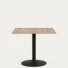 Kave Home Vierkante Bistrotafel Esilda Naturel 90x90x70cm