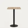 Kave Home Vierkante Bistrotafel Esilda Naturel Hoog 60x60x96cm